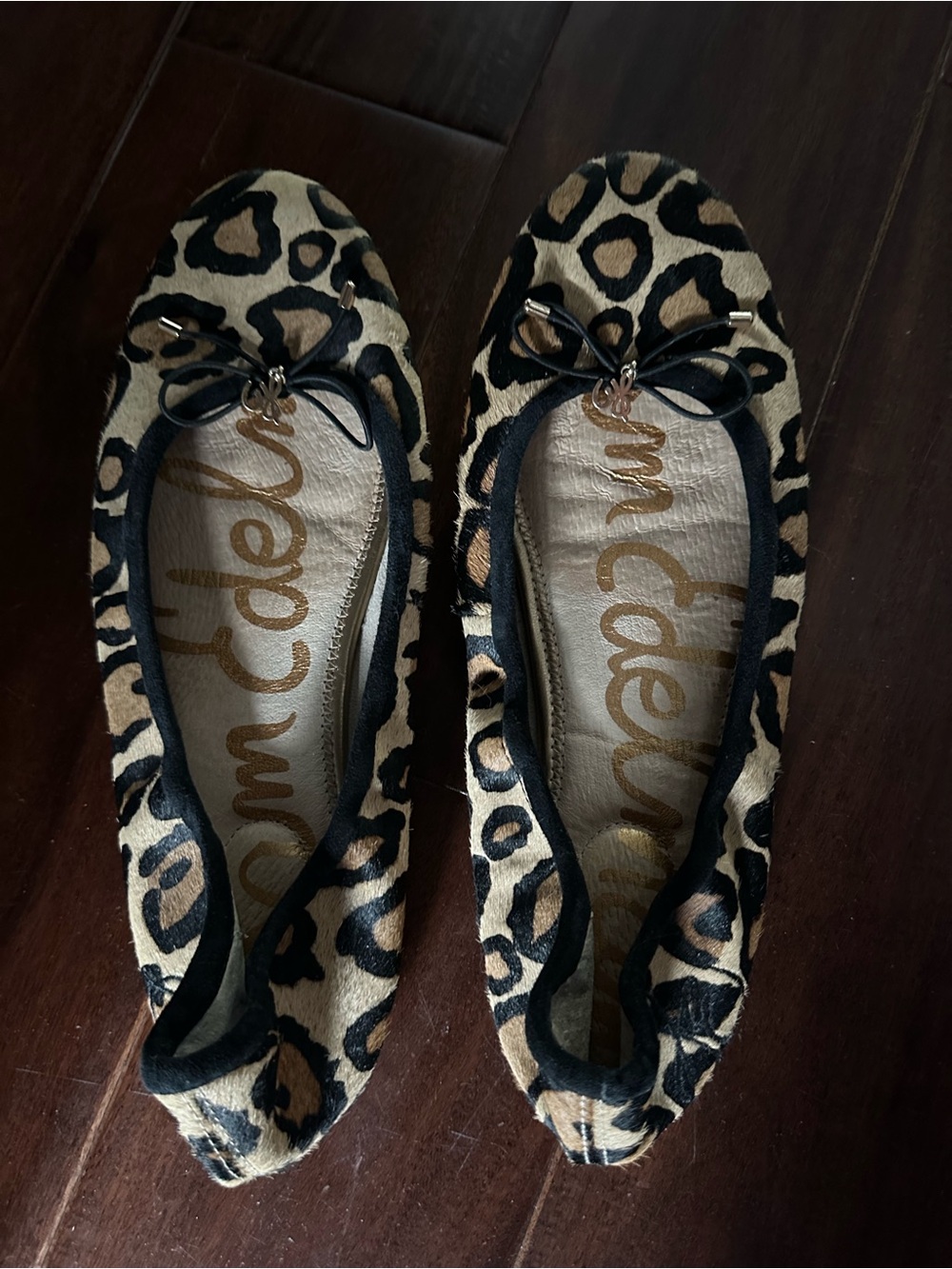 Sam Edelman Leopard-Print Ballet Flats Size 9.5